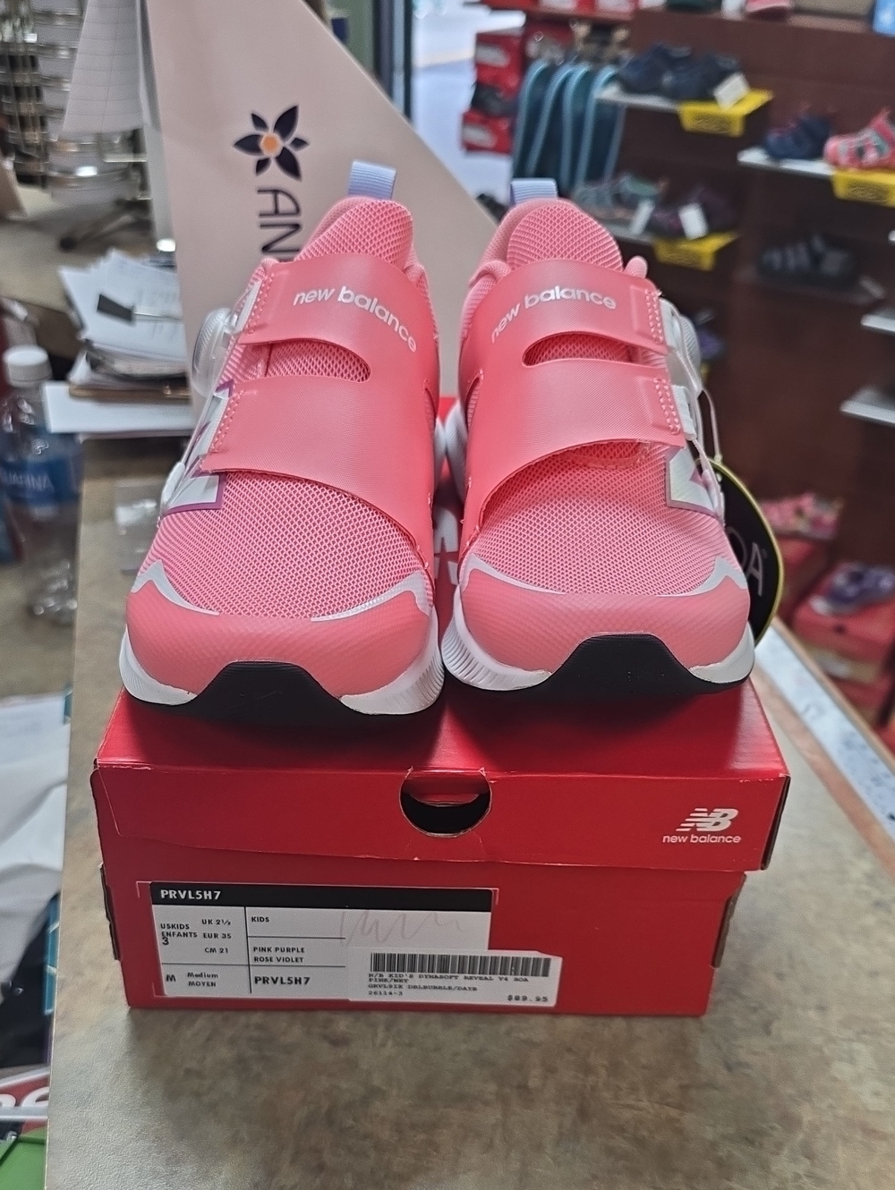 New Balance Coral Pink Kids' BOA Sneakers